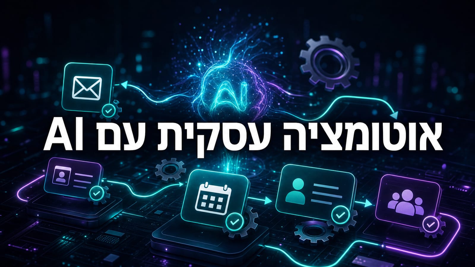 אוטומציה עסקית עם בינה מלאכותית — מה אפשר להפוך לאוטומטי בעסק ב-2026